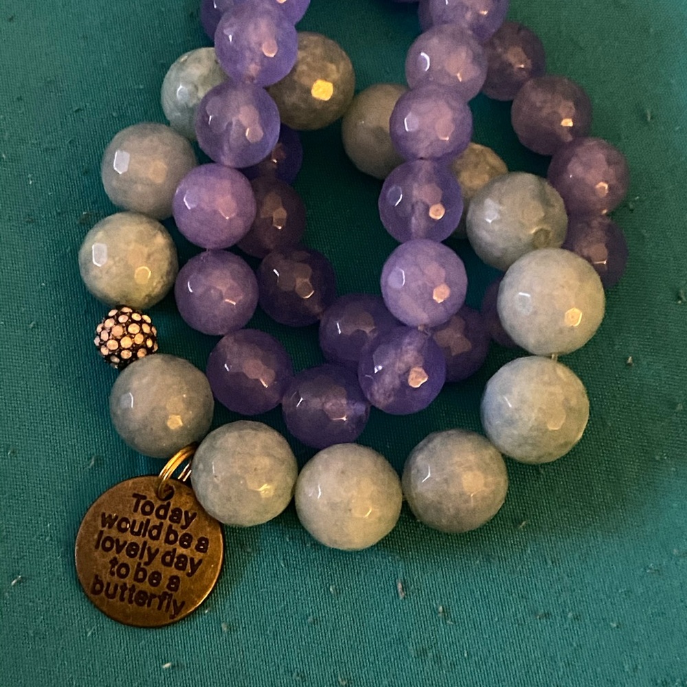 Handmade bracelets with charms